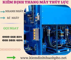 Hình ảnh kiểm định thang máy thủy lực