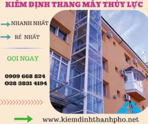 Hình ảnh kiểm định thang máy thủy lực