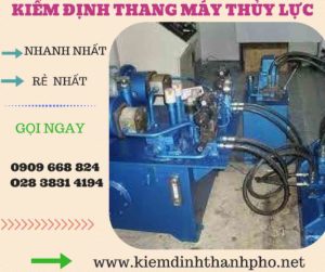 Hình ảnh kiểm định thang máy thủy lực