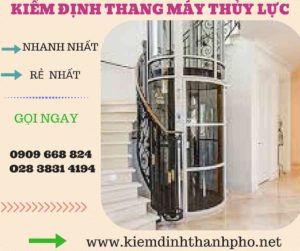 Hình ảnh kiểm định thang máy thủy lực