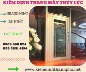 Hình ảnh kiểm định thang máy thủy lực