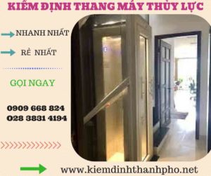 Hình ảnh kiểm định thang máy thủy lực