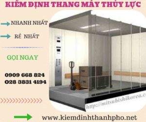 Hình ảnh kiểm định thang máy thủy lực