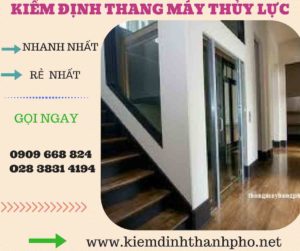 Hình ảnh kiểm định thang máy thủy lực