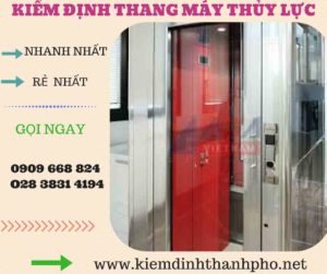 Hình ảnh kiểm định thang máy thủy lực