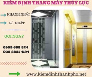 Hình ảnh kiểm định thang máy thủy lực