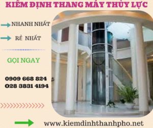 Hình ảnh kiểm định thang máy thủy lực