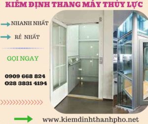 Hình ảnh kiểm định thang máy thủy lực