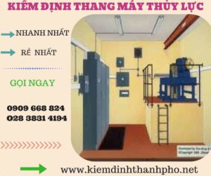 Hình ảnh kiểm định thang máy thủy lực