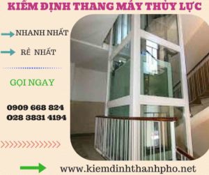 Hình ảnh kiểm định thang máy thủy lực