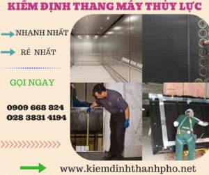 Hình ảnh kiểm định thang máy thủy lực