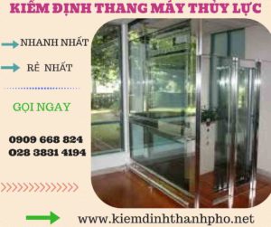 Hình ảnh kiểm định thang máy thủy lực