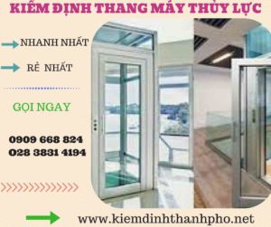 Hình ảnh kiểm định thang máy thủy lực