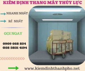 Hình ảnh kiểm định thang máy thủy lực