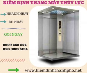 Hình ảnh kiểm định thang máy thủy lực