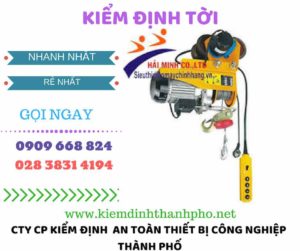 hình ảnh kiểm định tời