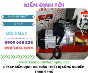 hình ảnh kiểm định tời