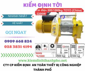 hình ảnh kiểm định tời