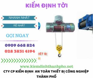 hình ảnh kiểm định tời