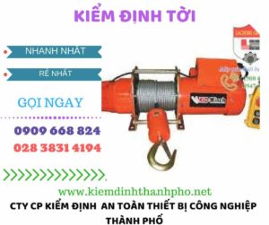 hình ảnh kiểm định tời