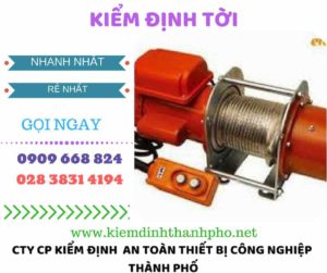 hình ảnh kiểm định tời