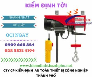 hình ảnh kiểm định tời