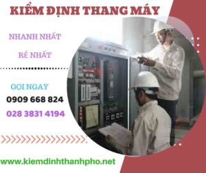 Hình ảnh kiểm định thang máy