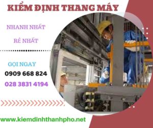 Hình ảnh kiểm định thang máy