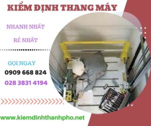 Hình ảnh kiểm định thang máy