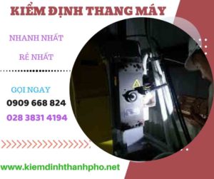 Hình ảnh kiểm định thang máy