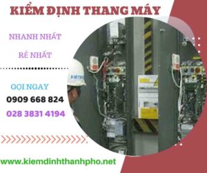 Hình ảnh kiểm định thang máy