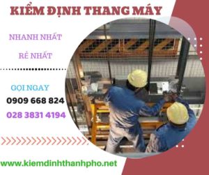 Hình ảnh kiểm định thang máy