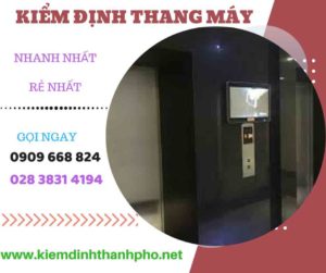 Hình ảnh kiểm định thang máyHình ảnh kiểm định thang máy