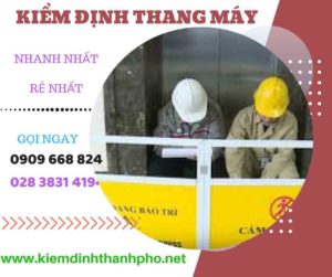 Hình ảnh kiểm định thang máy