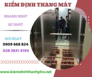 Hình ảnh kiểm định thang máy