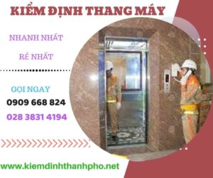 Hình ảnh kiểm định thang máy