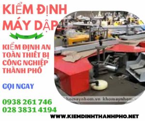 hình ảnh kiểm định máy dập