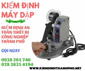 hình ảnh kiểm định máy dập