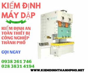 hình ảnh kiểm định máy dập