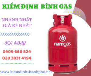 Hình ảnh kiểm định bình gas