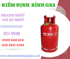 Hình ảnh kiểm định bình gas