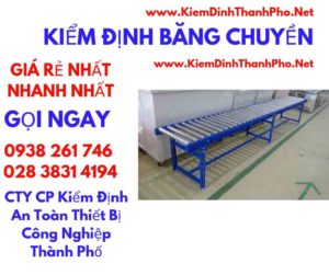 hình ảnh kiểm định băng chuyền