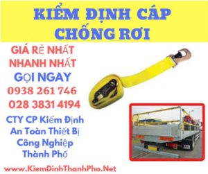 Hình ảnh kiểm định cáp chống rơi