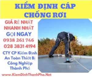 Hình ảnh kiểm định cáp chống rơi