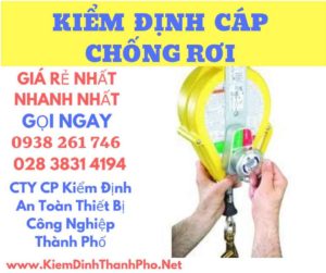 Hình ảnh kiểm định cáp chống rơi