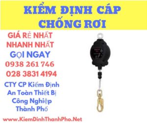 Hình ảnh kiểm định cáp chống rơi