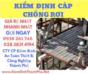 Hình ảnh kiểm định cáp chống rơi