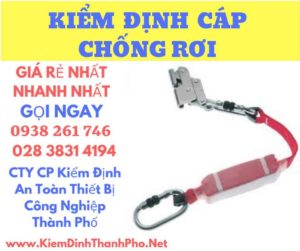 Hình ảnh kiểm định cáp chống rơi