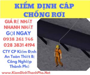 Hình ảnh kiểm định cáp chống rơi