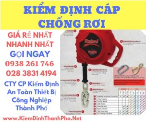 Hình ảnh kiểm định cáp chống rơi